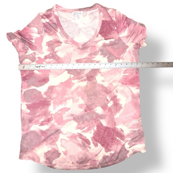 ATHLETA Breezy Scoop V-Neck Tee T-Shirt - Chroma Bashful Rose XL Tall - Picture 10 of 13